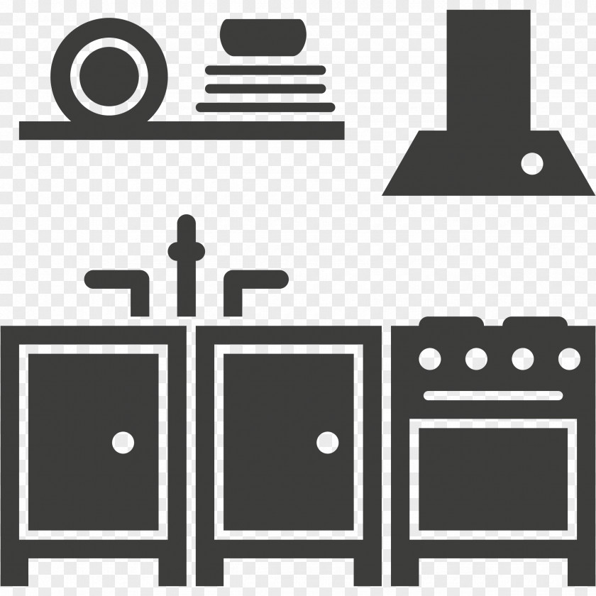 Kitchen Icon Design Cabinet Furniture PNG