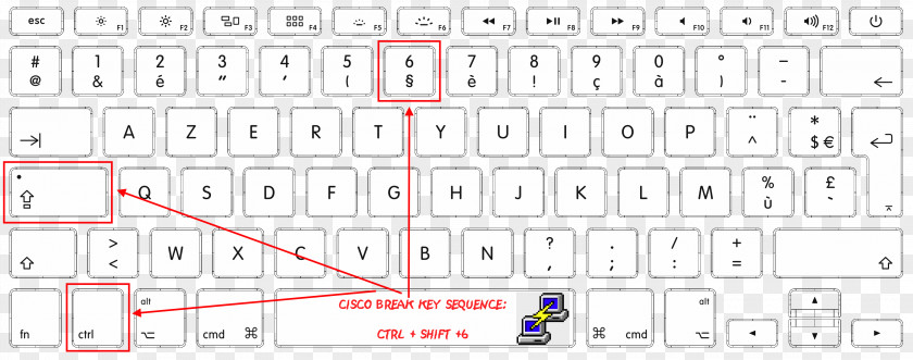 Laptop Computer Keyboard MacBook Pro AZERTY PNG