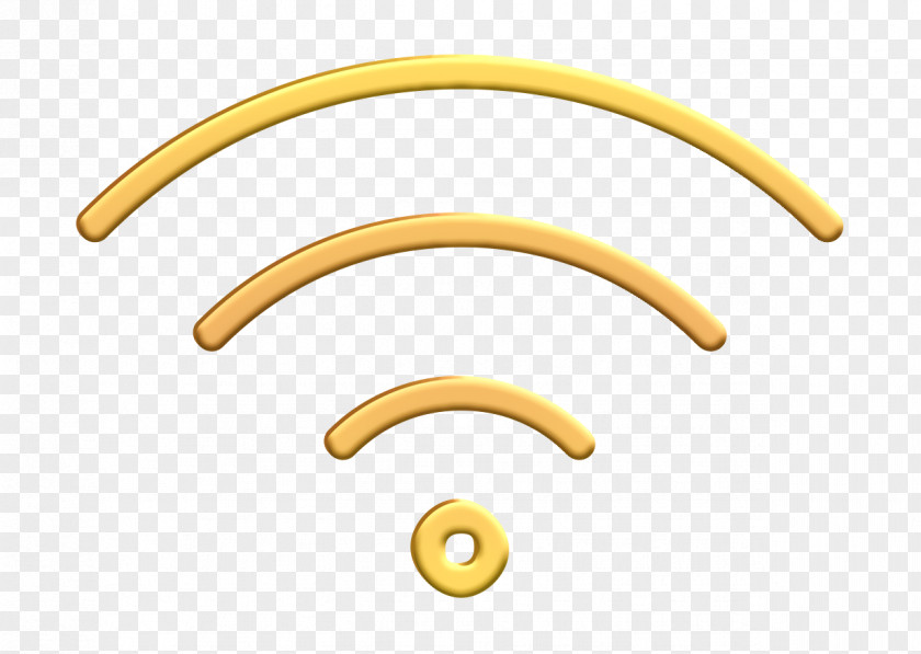 Metal Yellow Misc Icon Wifi PNG