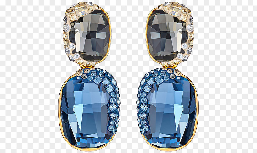 Swarovski Jewelry Earrings Blue Gem Earring AG Jewellery Gemstone PNG