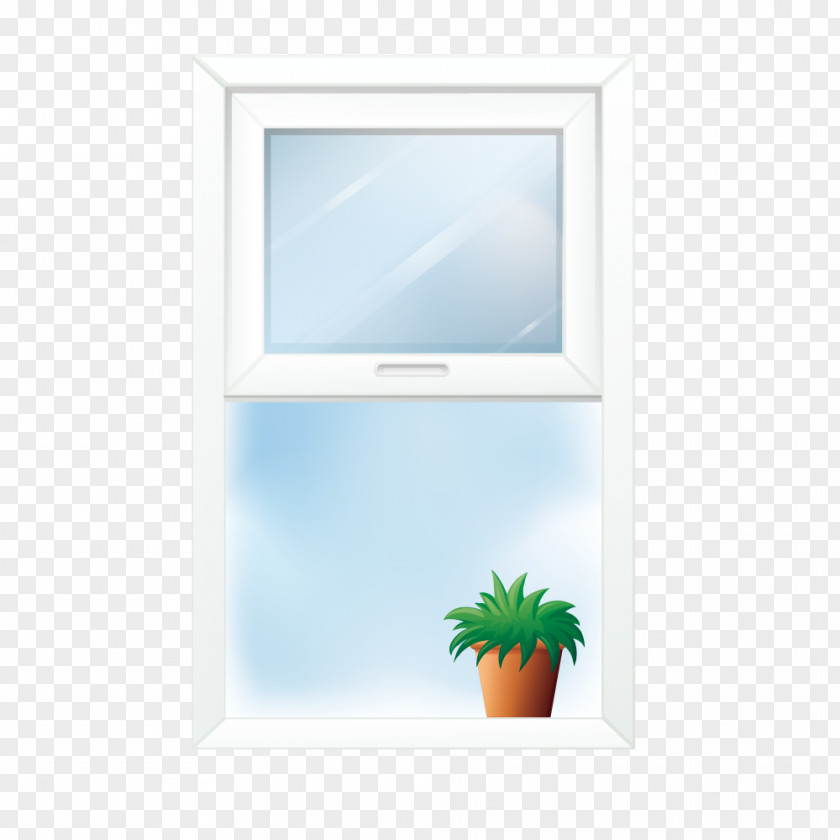 Vector White Window Euclidean Bedroom PNG
