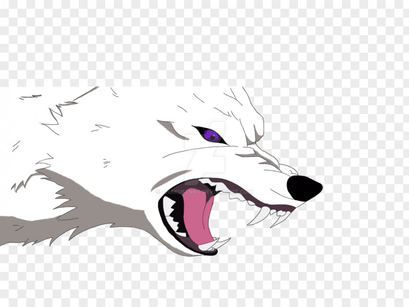 White Wolf Drawing Dog /m/02csf Canidae PNG