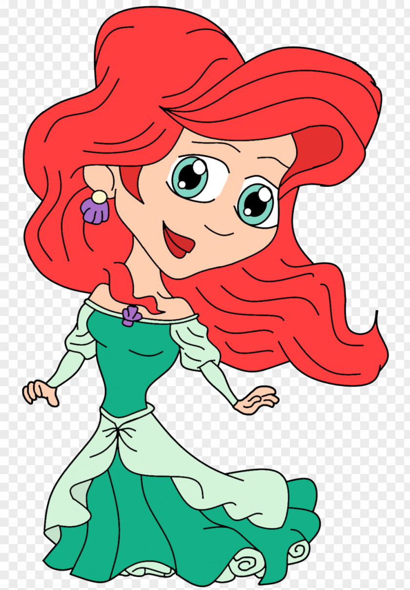 Ariel Cartoon Drawing Dress PNG