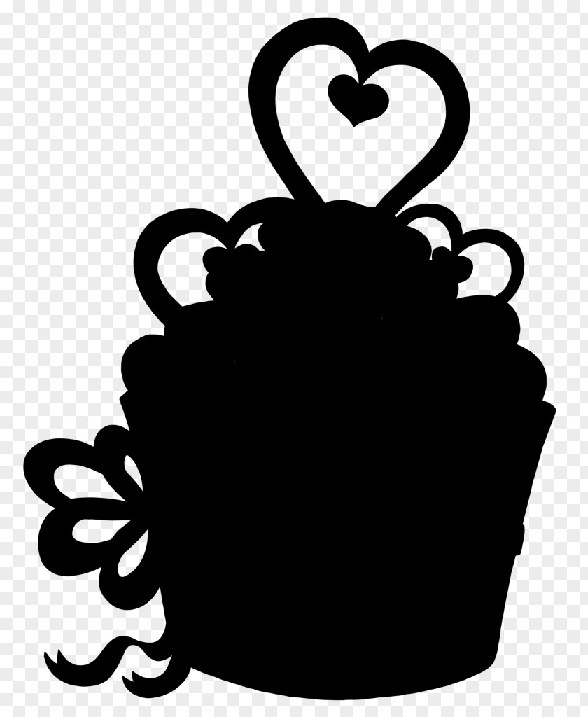 Clip Art Flower Silhouette Black M PNG