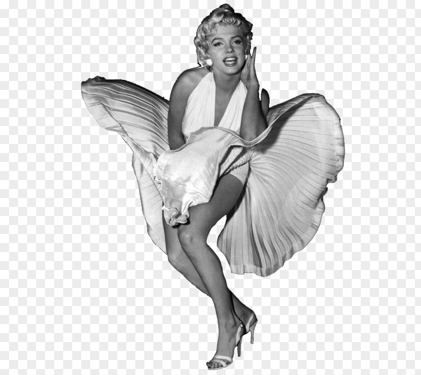Marilyn Monroe White Dress Of Clip Art PNG