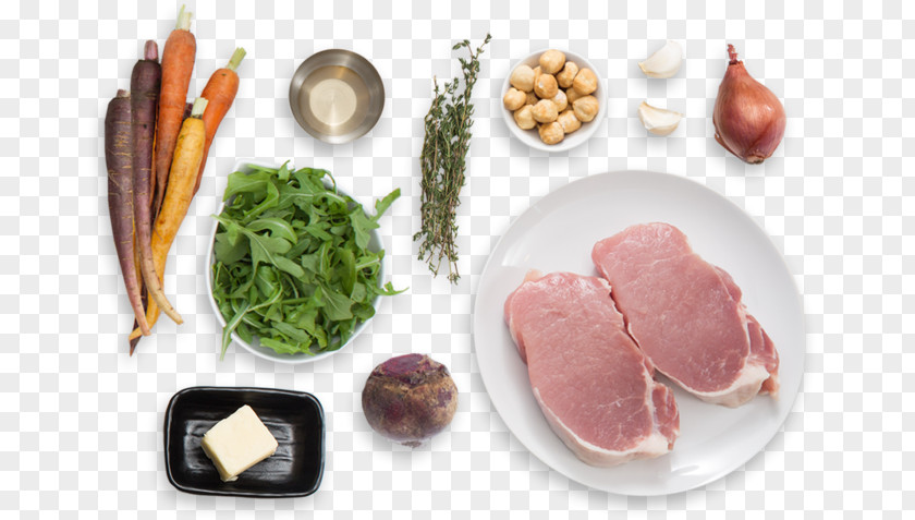 Pork Cutlet Leaf Vegetable Vegetarian Cuisine Food Ham Pizza PNG