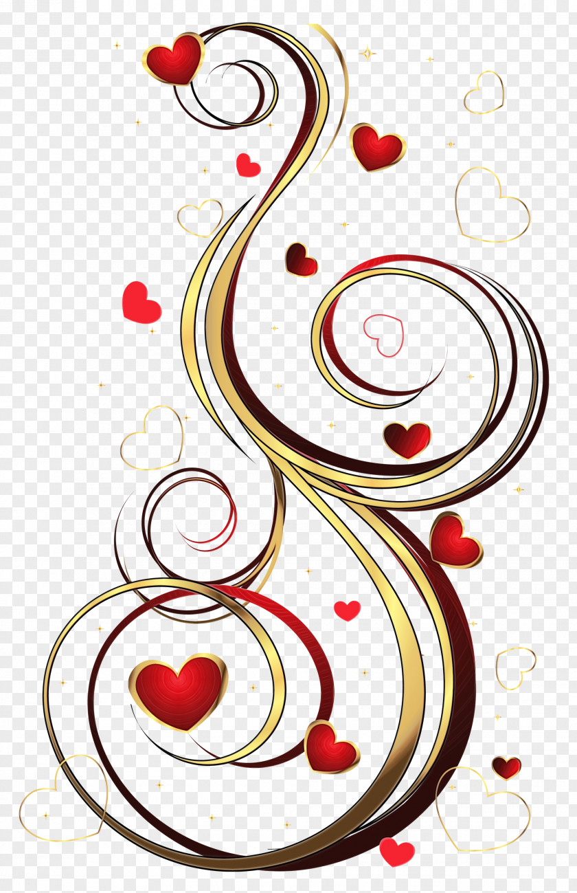 Spiral Floral Design PNG