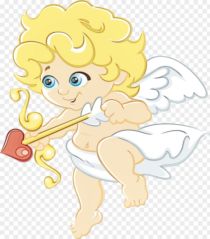 Sticker Angel Cartoon Fictional Character Cupid Clip Art PNG