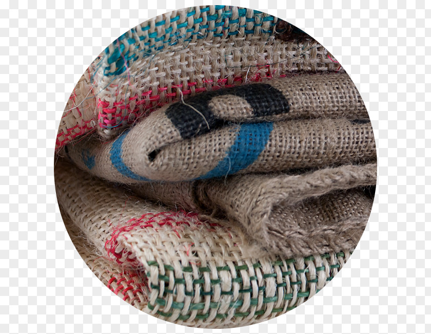 Coffee Hessian Fabric Bag Rope PNG