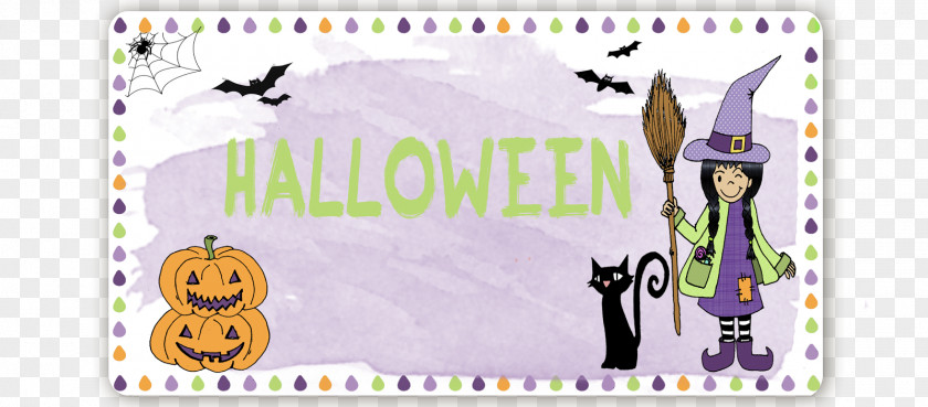 Halloween Material Line Party Font PNG