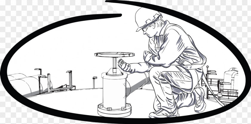 Industrial Worker Drawing Gas Detector Cartoon Scientific Corporation PNG