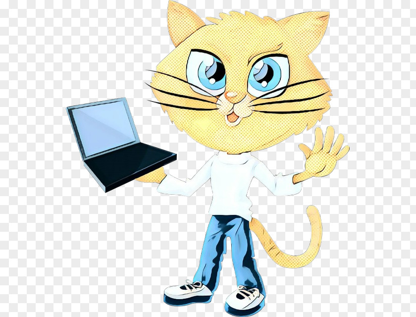 Pleased Cartoon Cat PNG