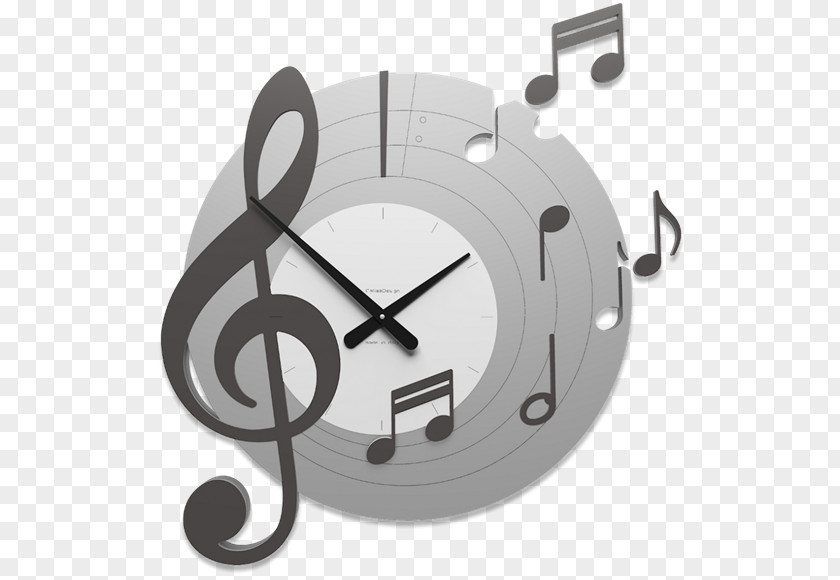 Clock Musical Note Quartz PNG