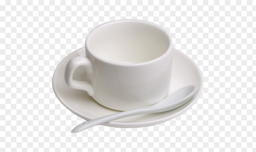 Coffee Cup As-Laki Print White Saucer Mug PNG