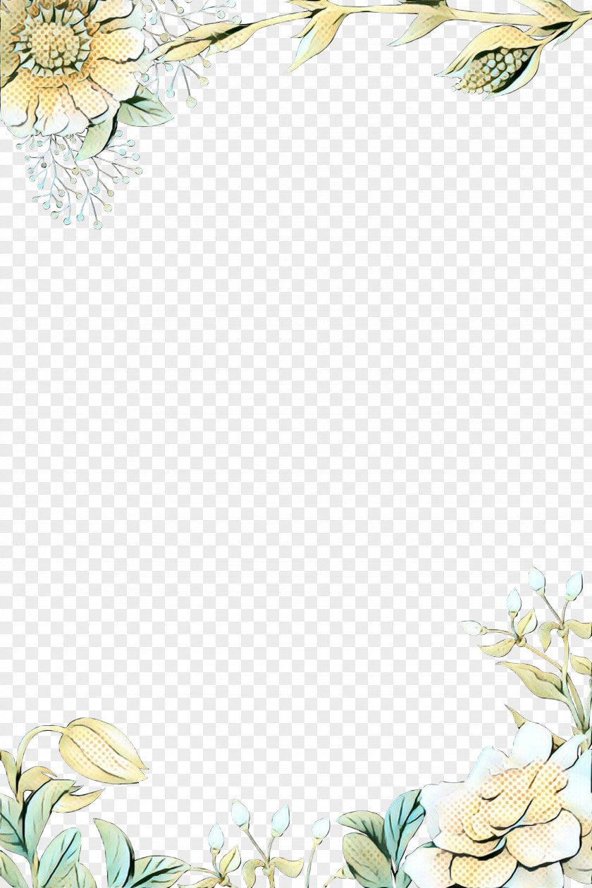 Floral Design Picture Frames Pattern Plant Stem Leaf PNG