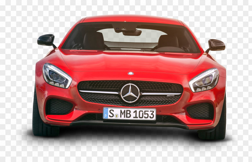 Mercedes AMG GT Red Car Front Sports Mercedes-Benz PNG