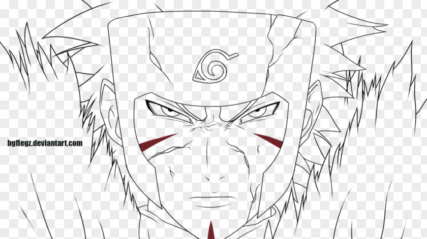 Naruto Line Art Tobirama Senju Clan Sketch PNG