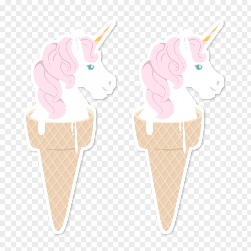 Unicorn Ice Cream Cones PNG