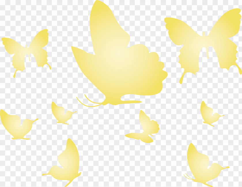 Brush-footed Butterflies Yellow Computer Pattern Meter PNG