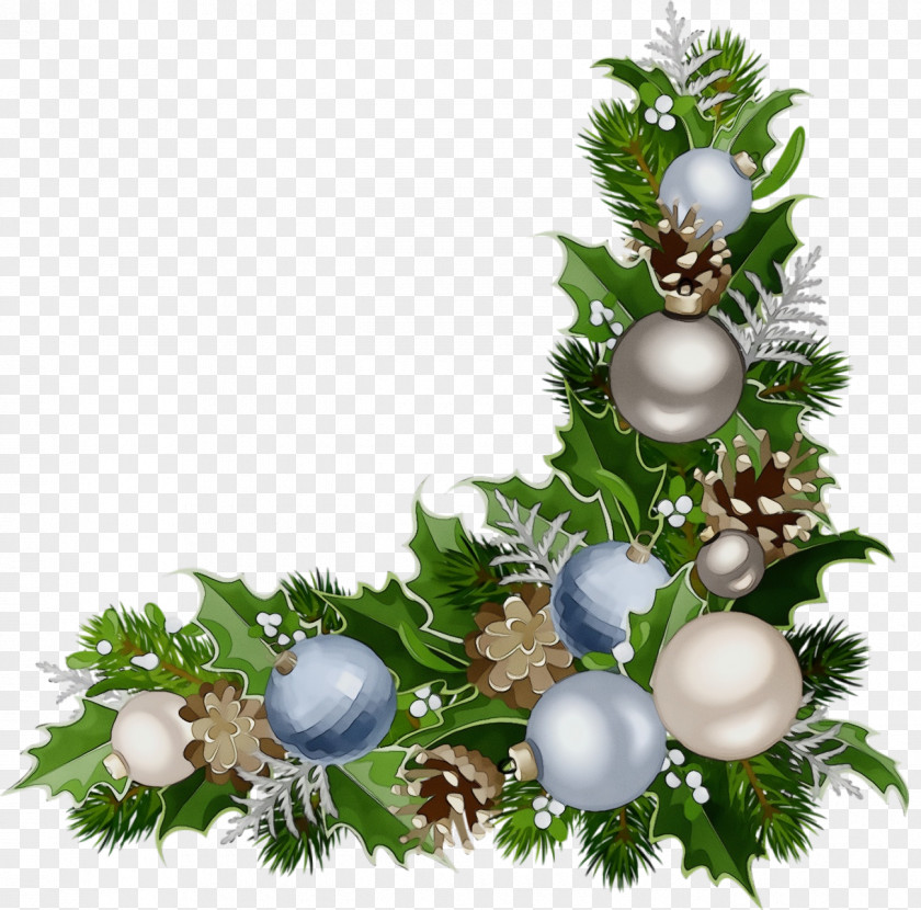 Holly Grass Christmas Decoration PNG