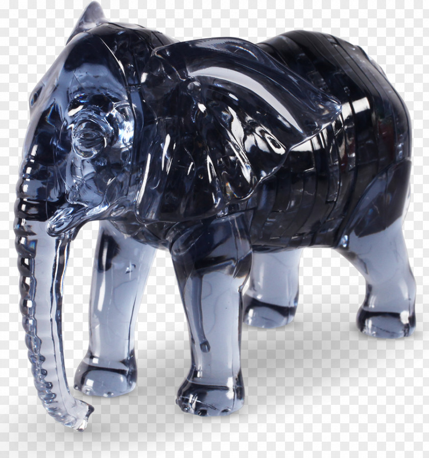 3D Elephant Elephantidae Jigsaw Puzzles Three-dimensional Space Crystal PNG