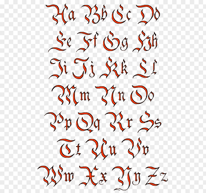 Fire Letter Tattoo Artist Lettering Alphabet PNG