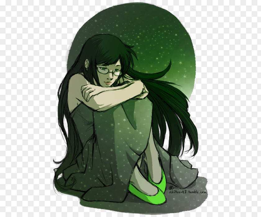 Luo Jade Black Fan Art Homestuck PNG