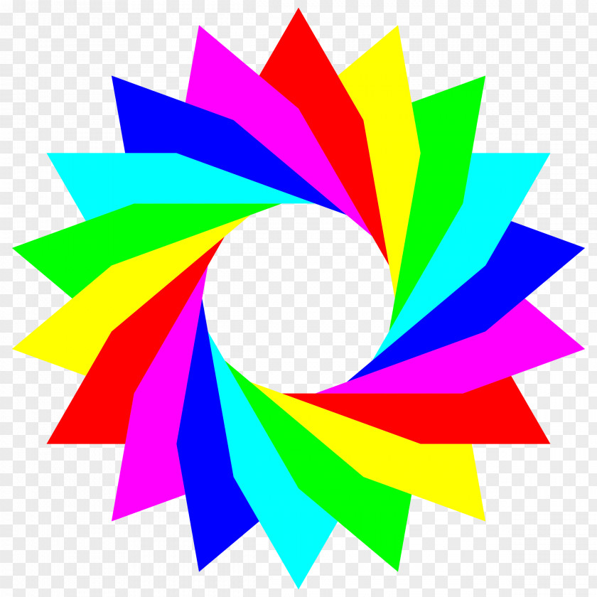 Rainbow Color Circle Clip Art PNG