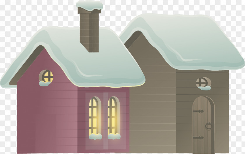 Winter House Snow PNG