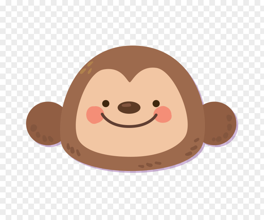 Cute Meng Da Monkey Smiley Emoticon Euclidean Vector Icon PNG