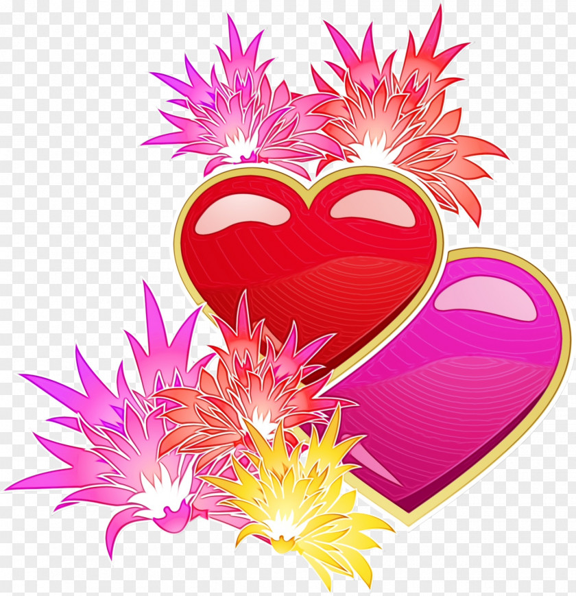Pink Heart Plant Love Petal PNG
