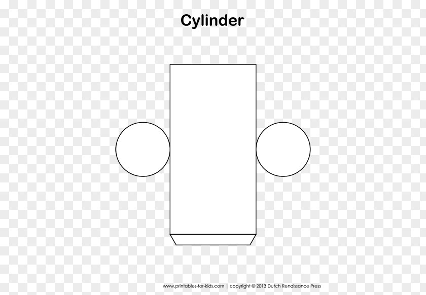 3d Rectangular Carton Box Net Cylinder Shape Three-dimensional Space Geometry PNG