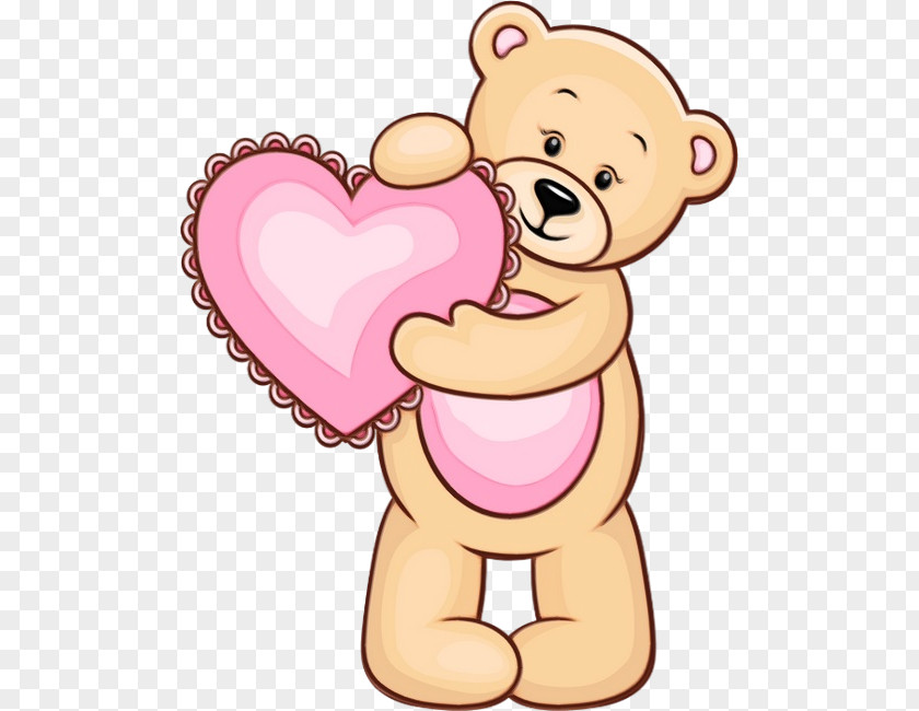 Animal Figure Heart Teddy Bear PNG