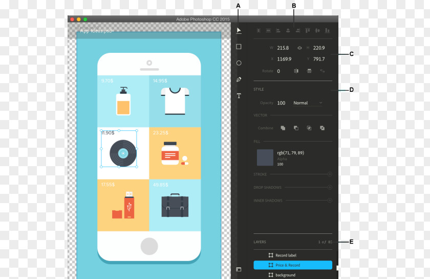 App Design Material Adobe Creative Cloud Graphic User Interface PNG