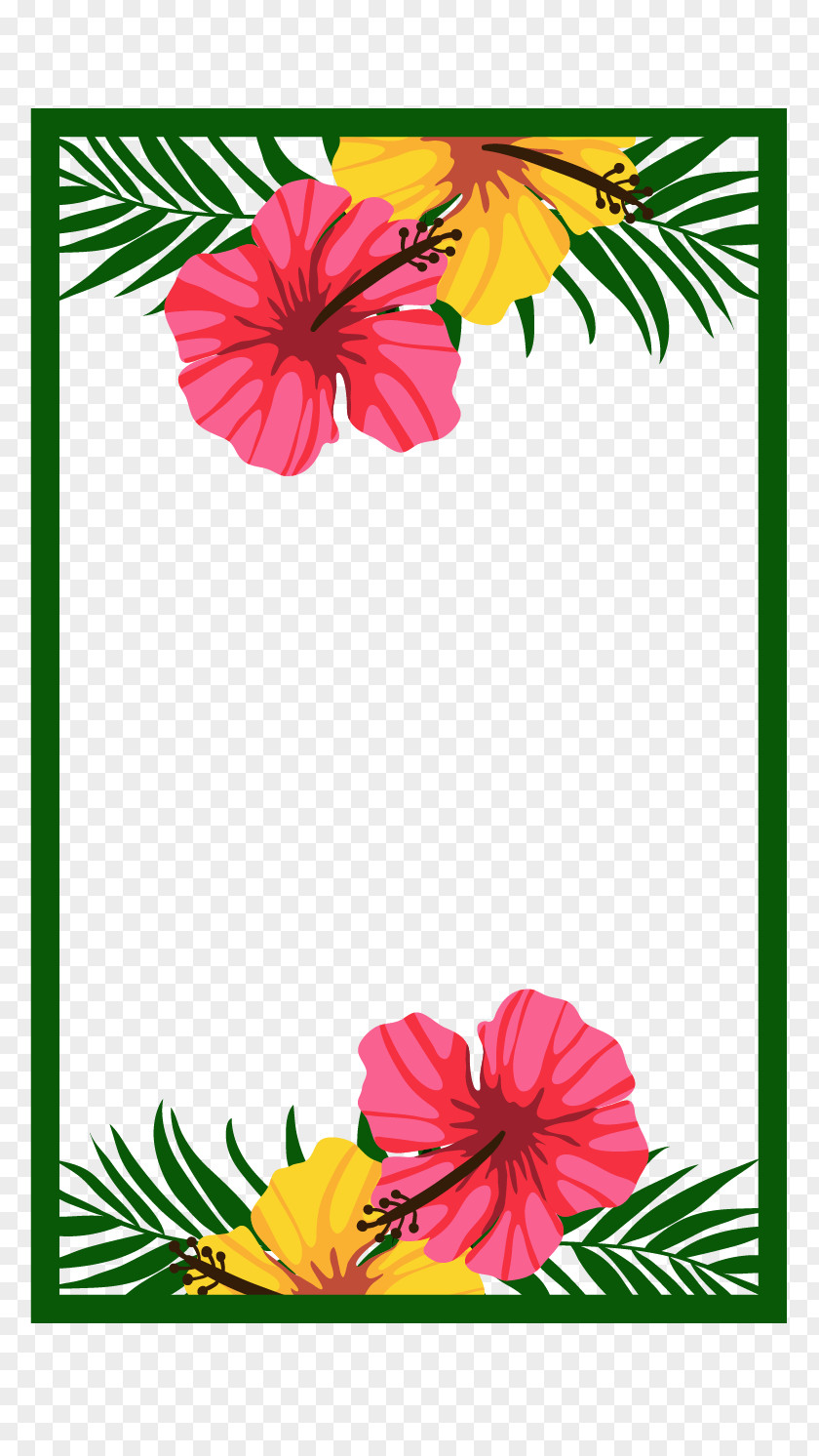 Beautifully Decorated Beautiful Floral Frame Smart Fortwo PNG