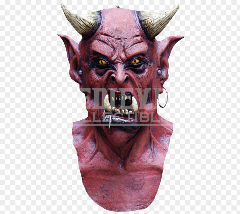 Lucifer Devil Satan Mask Costume PNG