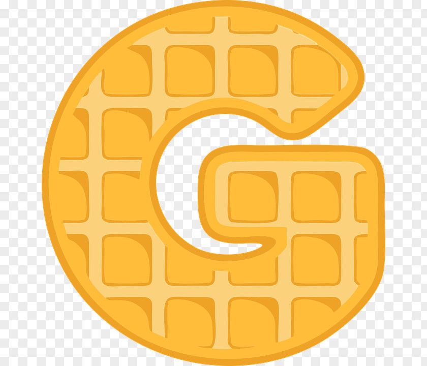 Waffle Typography Alphabet Letter Font PNG