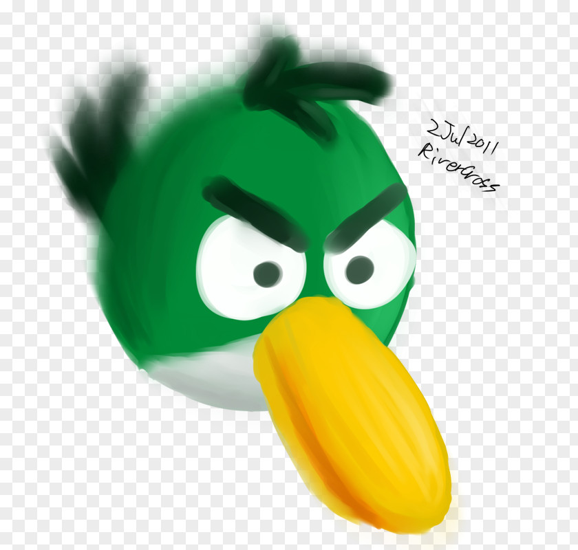 Angry Birds Space 2 Green PNG