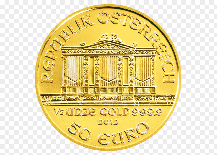 Gold Vienna Philharmonic Coin Silver PNG