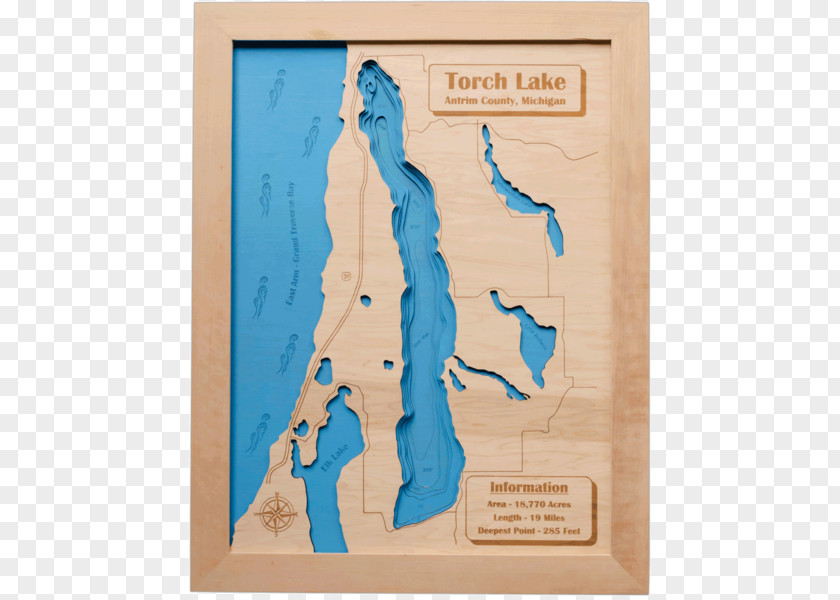 Lake Torch Michigan Mullett Elk River Chain Of Lakes Watershed PNG
