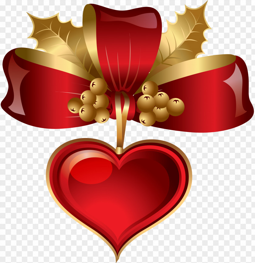 Clipart Heart Christmas Clip Art PNG
