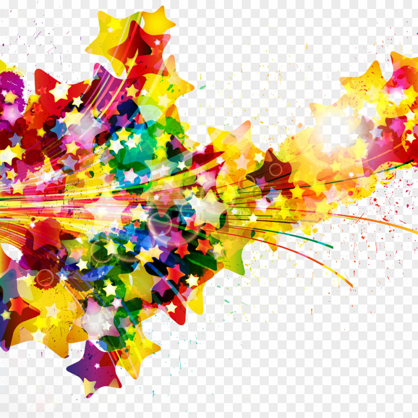 Colored Road Watercolor Painting Splash Abstract Art PNG