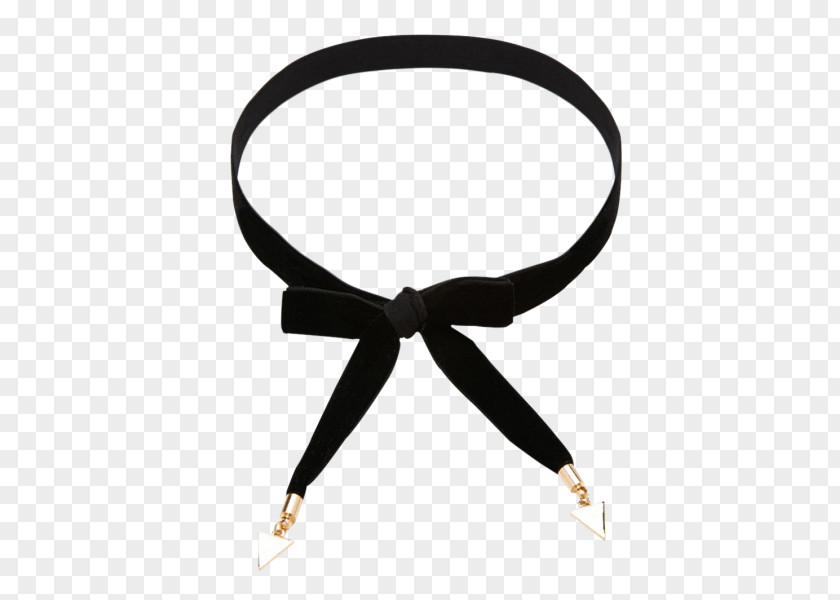 Necklace Choker Bow Tie Velvet Punk Fashion PNG