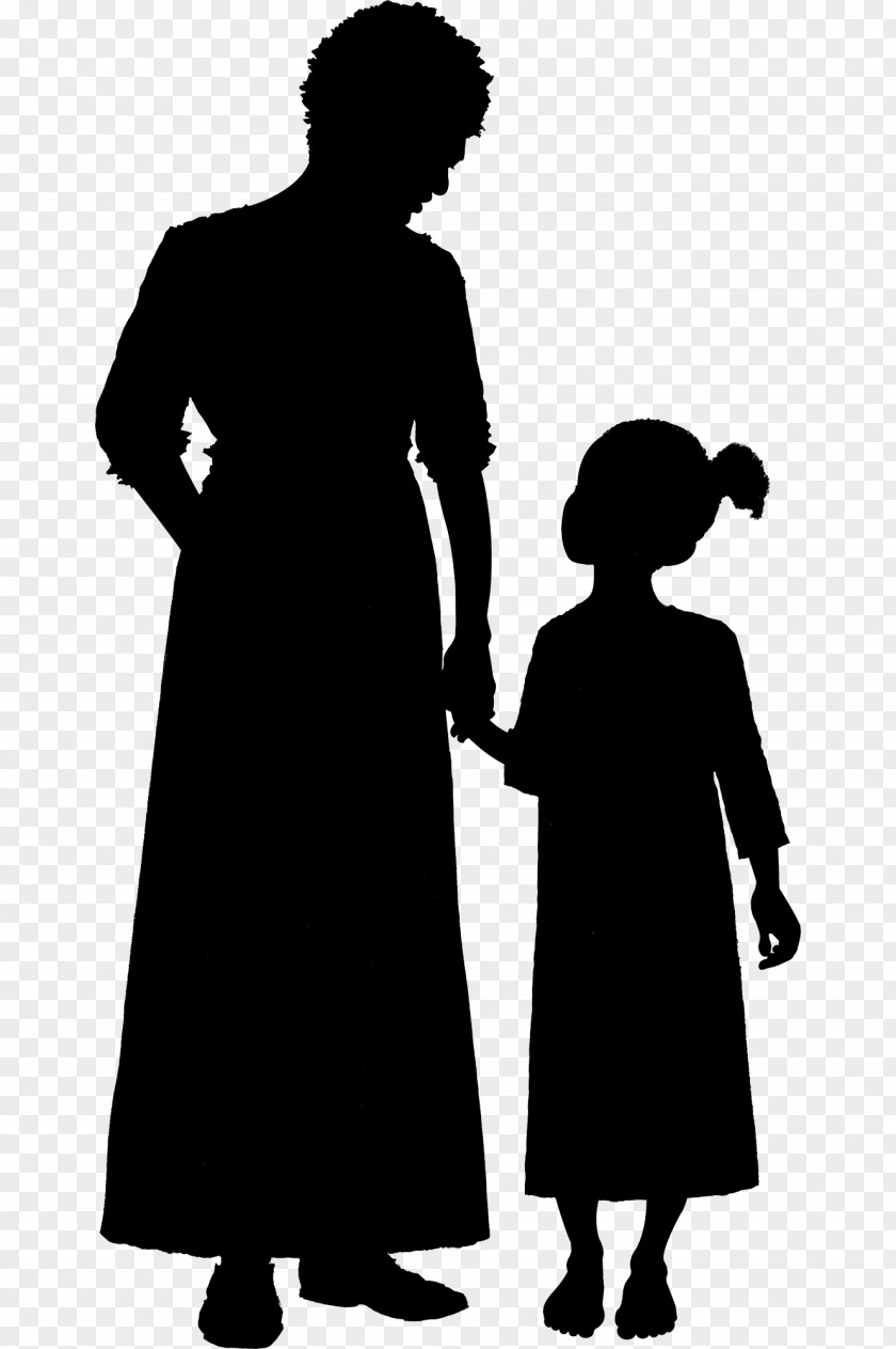 Old Woman Silhouette Child Clip Art PNG