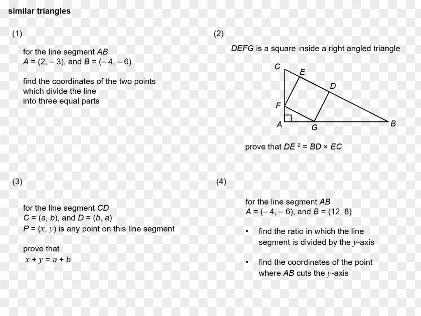 Triangle Similar Triangles Mathematics Area PNG