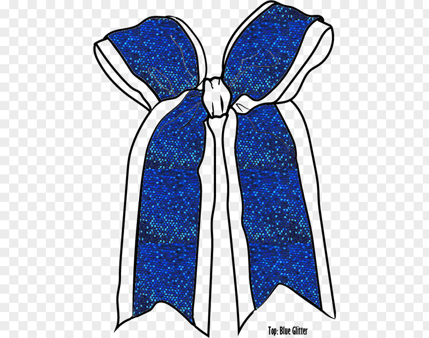Glitter Bow Costume Design Cobalt Blue Clip Art PNG