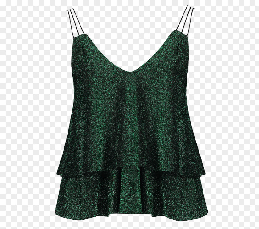 Glitter Material Clothing T-shirt Crop Top Sleeveless Shirt PNG