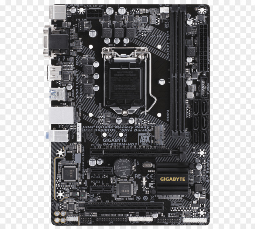 LGA 1151 Motherboard Gigabyte Technology MicroATX GIGABYTE GA-B250M-DS3H PNG