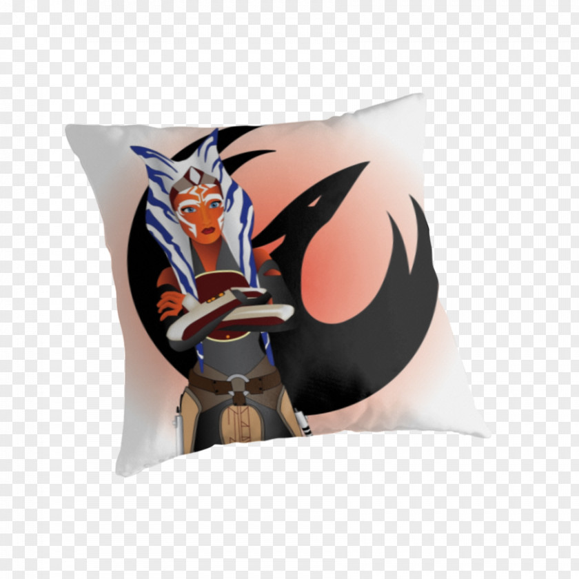 Pillow Throw Pillows Cushion Ahsoka Tano Redbubble PNG