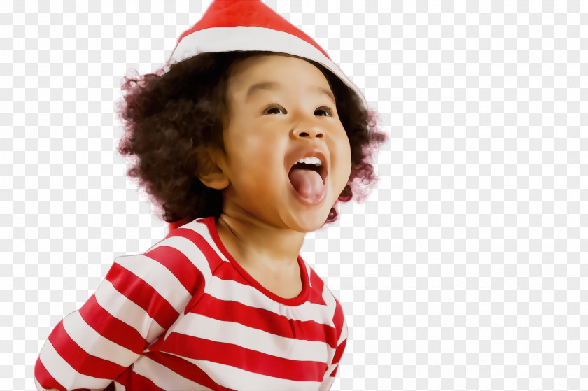 Shout Toddler Child Facial Expression Nose Christmas Smile PNG